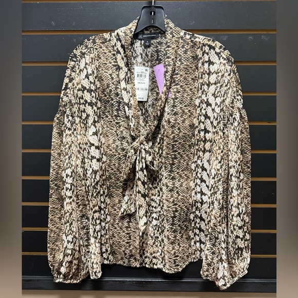 INC Cynthia snake Animal Print Women's Top - Picture 1 of 3
